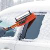 imageVEVOR Car Snow Brush 3in1 Snow Remover for Car Windshield  with 180 Pivoting Brush Head Squeegee ampamp Ice Scraper 343quot421quot Extendable Aluminum Handle and Foam Grip for Cars Truck SUV RV