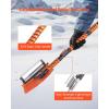 imageVEVOR Car Snow Brush 3in1 Snow Remover for Car Windshield  with 180 Pivoting Brush Head Squeegee ampamp Ice Scraper 343quot421quot Extendable Aluminum Handle and Foam Grip for Cars Truck SUV RV