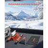 imageVEVOR Car Snow Brush 3in1 Snow Remover for Car Windshield  with 180 Pivoting Brush Head Squeegee ampamp Ice Scraper 343quot421quot Extendable Aluminum Handle and Foam Grip for Cars Truck SUV RV