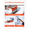 imageVEVOR Car Snow Brush 3in1 Snow Remover for Car Windshield  with 180 Pivoting Brush Head Squeegee ampamp Ice Scraper 343quot421quot Extendable Aluminum Handle and Foam Grip for Cars Truck SUV RV