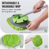 imageVEVOR Car Wash Brush 667Inch Extendable Car Washing Brush with Long Handle 12quot ScratchFree Soft PVC Bristle Head FlowThru Car Cleaning Mop Kit with Water Hose Attachment for Car RV BoatSoft Chenille Fiber head