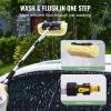 imageVEVOR Car Wash Brush 667Inch Extendable Car Washing Brush with Long Handle 12quot ScratchFree Soft PVC Bristle Head FlowThru Car Cleaning Mop Kit with Water Hose Attachment for Car RV BoatSoft PVC Bristle head