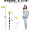 imageVEVOR Car Wash Brush 667Inch Extendable Car Washing Brush with Long Handle 12quot ScratchFree Soft PVC Bristle Head FlowThru Car Cleaning Mop Kit with Water Hose Attachment for Car RV BoatSoft PVC Bristle head