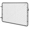 imageVEVOR Chain Link Fence Gate 72 x 48 in Adjustable Chain Link Fence Panel Fit 226 ft W x 6 ft H Garden Fence Gate Opening Fencing Gate with Plastic Coating for Farm Black Posts Not IncludedBlack