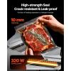 imageVEVOR Chamber Vacuum Sealer 320W Sealing Power Vacuum Packing Machine for Wet Foods Meats Marinades and More Compact Size with 126 in Sealing Length Applied in Home Kitchen and Commercial UseSilver
