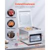 imageVEVOR Chamber Vacuum Sealer 320W Sealing Power Vacuum Packing Machine for Wet Foods Meats Marinades and More Compact Size with 126 in Sealing Length Applied in Home Kitchen and Commercial UseSilver