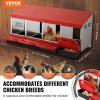 imageVEVOR Chicken Nest Box 8Compartment 30 to 45 in Stable ampamp CorrosionResistant Metal Nesting Boxes with Inclined Nesting Boxes Bottom Holes ampamp Resting Platform Fit for Different Chicken Breeds4 Holes