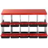 imageVEVOR Chicken Nest Box 8Compartment 30 to 45 in Stable ampamp CorrosionResistant Metal Nesting Boxes with Inclined Nesting Boxes Bottom Holes ampamp Resting Platform Fit for Different Chicken Breeds519L x 206W x 311H