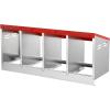 imageVEVOR Chicken Nest Box 8Compartment 30 to 45 in Stable ampamp CorrosionResistant Metal Nesting Boxes with Inclined Nesting Boxes Bottom Holes ampamp Resting Platform Fit for Different Chicken Breeds4 Holes