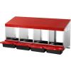 imageVEVOR Chicken Nest Box 8Compartment 30 to 45 in Stable ampamp CorrosionResistant Metal Nesting Boxes with Inclined Nesting Boxes Bottom Holes ampamp Resting Platform Fit for Different Chicken Breeds4 Holes