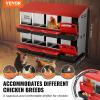 imageVEVOR Chicken Nest Box 8Compartment 30 to 45 in Stable ampamp CorrosionResistant Metal Nesting Boxes with Inclined Nesting Boxes Bottom Holes ampamp Resting Platform Fit for Different Chicken Breeds417L x 206W x 314H