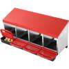 imageVEVOR Chicken Nest Box 8Compartment 30 to 45 in Stable ampamp CorrosionResistant Metal Nesting Boxes with Inclined Nesting Boxes Bottom Holes ampamp Resting Platform Fit for Different Chicken Breeds4 Holes