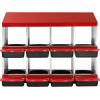 imageVEVOR Chicken Nest Box 8Compartment 30 to 45 in Stable ampamp CorrosionResistant Metal Nesting Boxes with Inclined Nesting Boxes Bottom Holes ampamp Resting Platform Fit for Different Chicken Breeds417L x 206W x 314H