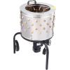 imageVEVOR Chicken Plucker Machine 20inch Stainless Steel Drum Feather Plucker Defeathering Equipment with 108 Soft Rubber Plucking Fingers Simple Debris Collection for Chicken Poultry Plucking550W 280Rmin 20Inch