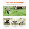imageVEVOR Chicken Plucker Machine 20inch Stainless Steel Drum Feather Plucker Defeathering Equipment with 108 Soft Rubber Plucking Fingers Simple Debris Collection for Chicken Poultry Plucking550W 280Rmin 20Inch