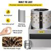 imageVEVOR Chicken Plucker Machine 20inch Stainless Steel Drum Feather Plucker Defeathering Equipment with 108 Soft Rubber Plucking Fingers Simple Debris Collection for Chicken Poultry Plucking1500W 275Rmin 20Inch