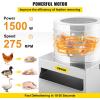 imageVEVOR Chicken Plucker Machine 20inch Stainless Steel Drum Feather Plucker Defeathering Equipment with 108 Soft Rubber Plucking Fingers Simple Debris Collection for Chicken Poultry Plucking1500W 275Rmin 20Inch