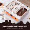 imageVEVOR Chocolate Tempering Machine 265 Lbs 3 Tanks Chocolate Melting Pot TEMP Control 86185 1500W Stainless Steel Electric Commercial Food Warmer For ChocolateMilkCream Melting and Heating265 Lbs