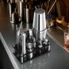 imageVEVOR Cocktail Shaker Set 13Piece Stainless Steel Bar Tools with Bamboo Stand Boston Bartender Kit  Mixer Spoon Muddler Jigger Strainer Liquor Pourers Ice Scoop Lemon Zester GunmetalBlacksilver