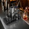 imageVEVOR Cocktail Shaker Set 13Piece Stainless Steel Bar Tools with Bamboo Stand Boston Bartender Kit  Mixer Spoon Muddler Jigger Strainer Liquor Pourers Ice Scoop Lemon Zester GunmetalBlackgunmetal Gray