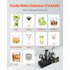 imageVEVOR Cocktail Shaker Set 13Piece Stainless Steel Bar Tools with Bamboo Stand Boston Bartender Kit  Mixer Spoon Muddler Jigger Strainer Liquor Pourers Ice Scoop Lemon Zester GunmetalBlackgunmetal Gray