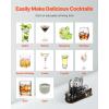 imageVEVOR Cocktail Shaker Set 18Piece Stainless Steel Bar Tools with Bamboo Stand Martini Bartender Kit Accessories  Mixer Spoon Muddler Jigger Strainer Liquor Pourers Ice Tong Corkscrew Silver23Piece