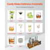 imageVEVOR Cocktail Shaker Set 18Piece Stainless Steel Bar Tools with Bamboo Stand Martini Bartender Kit Accessories  Mixer Spoon Muddler Jigger Strainer Liquor Pourers Ice Tong Corkscrew Silver16Piece