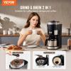imageVEVOR Coffee Maker with Grinder 8 Cup Coffee Machine Grind and Brew Coffee Maker with 3 Brew Strength Control 24Hour Timer for Auto Brew for Home Office Restaurant8 CUPB