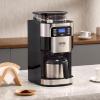 imageVEVOR Coffee Maker with Grinder 8 Cup Coffee Machine Grind and Brew Coffee Maker with 3 Brew Strength Control 24Hour Timer for Auto Brew for Home Office Restaurant8 CUPA