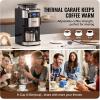 imageVEVOR Coffee Maker with Grinder 8 Cup Coffee Machine Grind and Brew Coffee Maker with 3 Brew Strength Control 24Hour Timer for Auto Brew for Home Office Restaurant8 CUPA