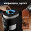 imageVEVOR Coffee Maker with Grinder 8 Cup Coffee Machine Grind and Brew Coffee Maker with 3 Brew Strength Control 24Hour Timer for Auto Brew for Home Office Restaurant8 CUPB