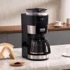 imageVEVOR Coffee Maker with Grinder 8 Cup Coffee Machine Grind and Brew Coffee Maker with 3 Brew Strength Control 24Hour Timer for Auto Brew for Home Office Restaurant10 CUP