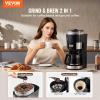 imageVEVOR Coffee Maker with Grinder 8 Cup Coffee Machine Grind and Brew Coffee Maker with 3 Brew Strength Control 24Hour Timer for Auto Brew for Home Office Restaurant10 CUP