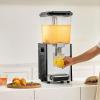 imageVEVOR Commercial Beverage Dispenser 18 L  19 QT Juice Dispenser 300W 304 Stainless Steel Food Grade Ice Tea Drink Machine with 45F54F Cooling Temperature for Cold Drink Restaurant Bar Party18L1