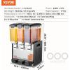 imageVEVOR Commercial Beverage Dispenser 2 Tanks 10 L  106 QT Per Tank Juice Dispenser 270W Stainless Steel Ice Tea Drink Machine with 45F54F Cooling Temperature for Cold Drink Restaurant Bar Party10L3