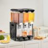imageVEVOR Commercial Beverage Dispenser 2 Tanks 10 L  106 QT Per Tank Juice Dispenser 270W Stainless Steel Ice Tea Drink Machine with 45F54F Cooling Temperature for Cold Drink Restaurant Bar Party10L3