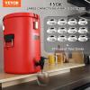 imageVEVOR Commercial Beverage Dispenser 2 Tanks 10 L  106 QT Per Tank Juice Dispenser 270W Stainless Steel Ice Tea Drink Machine with 45F54F Cooling Temperature for Cold Drink Restaurant Bar Party45Gal