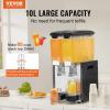 imageVEVOR Commercial Beverage Dispenser 2 Tanks 10 L  106 QT Per Tank Juice Dispenser 270W Stainless Steel Ice Tea Drink Machine with 45F54F Cooling Temperature for Cold Drink Restaurant Bar Party10L2
