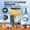imageVEVOR Commercial Beverage Dispenser 2 Tanks 10 L  106 QT Per Tank Juice Dispenser 270W Stainless Steel Ice Tea Drink Machine with 45F54F Cooling Temperature for Cold Drink Restaurant Bar Party10L2