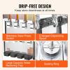 imageVEVOR Commercial Beverage Dispenser 2 Tanks 10 L  106 QT Per Tank Juice Dispenser 270W Stainless Steel Ice Tea Drink Machine with 45F54F Cooling Temperature for Cold Drink Restaurant Bar Party10L4