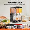 imageVEVOR Commercial Beverage Dispenser 2 Tanks 10 L  106 QT Per Tank Juice Dispenser 270W Stainless Steel Ice Tea Drink Machine with 45F54F Cooling Temperature for Cold Drink Restaurant Bar Party10L3