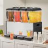 imageVEVOR Commercial Beverage Dispenser 3 Tanks 12 L  127 QT Per Tank Juice Dispenser 370W Stainless Steel Ice Tea Drink Machine with 45F54F Cooling Temperature for Cold Drink Restaurant Bar Party12L  4