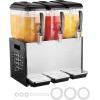 imageVEVOR Commercial Beverage Dispenser 3 Tanks 12 L  127 QT Per Tank Juice Dispenser 370W Stainless Steel Ice Tea Drink Machine with 45F54F Cooling Temperature for Cold Drink Restaurant Bar Party12L  3