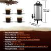 imageVEVOR Commercial Beverage Dispenser 3 Tanks 18 L  19 QT Per Tank Juice Dispenser 512W Stainless Steel Ice Tea Drink Machine with 45F54F Cooling Temperature for Cold Drink Restaurant Bar Party24 Gal 92 L