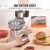 imageVEVOR Commercial Burger Patty Maker 130mm5inch Hamburger Beef Patty Maker Heavy Duty FoodGrade Stainless Steel Bowl Burger Press Machine Kitchen Meat Forming Processor with 1000 Pcs Patty Papers5 inch