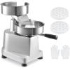 imageVEVOR Commercial Burger Patty Maker 130mm5inch Hamburger Beef Patty Maker Heavy Duty FoodGrade Stainless Steel Bowl Burger Press Machine Kitchen Meat Forming Processor with 1000 Pcs Patty Papers6 inch