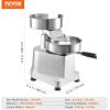 imageVEVOR Commercial Burger Patty Maker 130mm5inch Hamburger Beef Patty Maker Heavy Duty FoodGrade Stainless Steel Bowl Burger Press Machine Kitchen Meat Forming Processor with 1000 Pcs Patty Papers6 inch