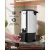 imageVEVOR Commercial Coffee Urn 100 Cup 15 L Hot Beverage Dispenser with Dripless Faucet QuickBrewing Stainless Steel Large Commercial Coffee Maker for Catering Business Party Church ampamp Restaurant40Cups