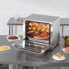 imageVEVOR Commercial Convection Oven 47L43Qt HalfSize Conventional Oven Countertop 1600W 4Tier Toaster wFront Glass Door Electric Baking Oven wTrays Wire Racks Clip Gloves 120V4Tier 66L 2800W