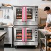 imageVEVOR Commercial Convection Oven 47L43Qt HalfSize Conventional Oven Countertop 1600W 4Tier Toaster wFront Glass Door Electric Baking Oven wTrays Wire Racks Clip Gloves 120V22Tier 396L